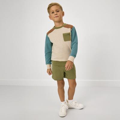 Natural Heather Kids Bamboo Crewneck Sweatshirt - 2T