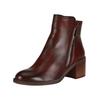 Stiefelette FELMINI "Felmini Stiefelette Leder", Damen, Gr. 40, rot, Leder, casual, Schuhe