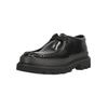 Schnürschuh CLARKS "Badell Seam", Herren, Gr. 40, schwarz, Leder, elegant, Schuhe, mit extra leichter Chunky-Sohle