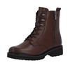 Schnürstiefelette REMONTE, Damen, Gr. 36, braun (dunkelbraun), Leder, modisch, Schuhe, Schnürboots, Stiefelette mit wasserabweisender TEX-Membran