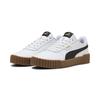 Sneaker PUMA "Carina 3.0 Sneakers Damen", Gr. 40.5, schwarz-weiß (weiß schwarz), Obermaterial: Leder, Synthetik; Futter: Textil; Innensohle: Textil; Laufsohle: Gummi, Schuhe