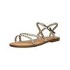 Riemchensandale TOMS "TOMS Sandalen Lederimitat", Damen, Gr. 40, gold, Lederimitat, casual, Schuhe