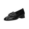 Slipper GABOR "Gabor Slipper Nappaleder", Damen, Gr. 42, schwarz, Nappaleder, casual, Schuhe