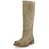 Stiefel FELMINI "Felmini Stiefel Leder", Damen, Gr. 37, grau, Leder, casual, Schuhe