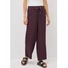 Culotte CECIL, Damen, Gr. S, Länge 30, rot (mulberry rot), Stoff, 54% Lyocell, 46% Viskose, unifarben, casual, loose fit lang, Hosen, High Waist