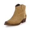 Bikerboots FELMINI "Felmini Stiefelette Leder", Damen, Gr. 40, grau (stone), Leder, casual, Schuhe