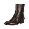 Stiefelette FELMINI "Felmini Stiefelette Leder", Damen, Gr. 38, braun (dunkelbraun), Leder, casual, Schuhe