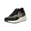 Sneaker NERO GIARDINI "Nero Giardini Sneaker Leder/Textil", Damen, Gr. 36, schwarz kombi, Leder, Textil, casual, Schuhe