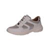Sneaker CAPRICE "Caprice Sneaker Leder/Textil", Damen, Gr. 39, weiß (weiß, silber), Leder, Textil, casual, Schuhe