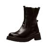 Stiefelette FELMINI "Felmini Stiefelette Leder", Damen, Gr. 38, schwarz, Leder, casual, Schuhe