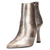 High-Heel-Stiefelette NERO GIARDINI "Nero Giardini Stiefelette Leder", Damen, Gr. 38, bronze metallic, Leder, elegant, Schuhe