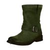 Bikerboots FELMINI "Felmini Stiefelette Leder", Damen, Gr. 38, grün, Leder, casual, Schuhe