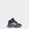 Wanderschuh ADIDAS TERREX "TERREX SKYCHASER MID GORE-TEX KIDS E", Gr. 24, aurora plum, glory grau, semi flash aqua, Textil, Synthetik, sportlich, Schuhe, wasserdicht