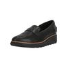 Slipper CLARKS "Sharon Gracie", Damen, Gr. 35,5, schwarz, Leder, klassisch, Schuhe, mit extra Stoßdämpfung für ultimativen Komfort