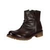 Bikerboots FELMINI "Felmini Stiefelette Leder", Damen, Gr. 37, braun (dunkelbraun), Leder, casual, Schuhe