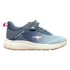 Sneaker KANGAROOS "KB-RIDA EV", Gr. 33, grisaille, blau sky, Textil, Synthetik, sportlich, Schuhe