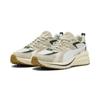 Sneaker PUMA "Hypnotic Sneakers Erwachsene", Gr. 45, alpine snow weiß honey butter braun, Obermaterial:, Leder; Futter: Textil; Innensohle: Textil; Laufsohle: Gummi, Schuhe