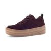 Plateausneaker GABOR, Damen, Gr. 41, lila (beere), Veloursleder, Glattleder, unifarben, sportlich, Schuhe, Freizeitschuh, Halbschuh, Schnürschuh mit Best Fitting-Ausstattung