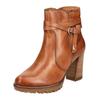 High-Heel-Stiefelette PIKOLINOS "PIKOLINOS Stiefelette Leder", Damen, Gr. 42, braun (brandy), Leder, casual, Schuhe