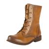 Schnürstiefelette FELMINI "Felmini Stiefelette Leder", Damen, Gr. 40, braun (mittelbraun), Leder, casual, Schuhe
