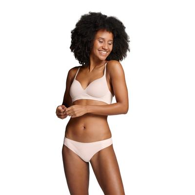 Bügelloser BH PUMA "PUMA WOMEN SOFT PADDED BRA", Damen, Gr. 80, Cup C, rosa (rose dust), Microtouch, Obermaterial: 84% Polyamid, 16% Elasthan, sportlich, klassisch, BHs, weiche Wattierung, vorgeformte Körbchen