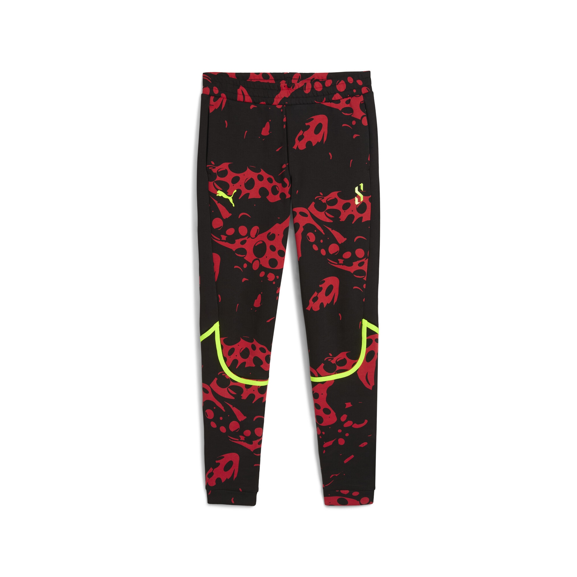 Sporthose PUMA "Scoot Lab Evostripe Cross Hose Herren", Herren, Gr. S, Normalgrößen, schwarz (for all time rot schwarz aop), Obermaterial: 23% Polyester, 77% Baumwolle; Taschenfutter: 100% Baumwolle; Seitenpartie: 23% Polyester, 77% Baumwolle, slim... Image