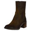 Stiefelette FELMINI "Felmini Stiefelette Leder", Damen, Gr. 41, grün, Leder, casual, Schuhe