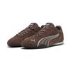 Sneaker PUMA "PUMA Catch Sneakers Erwachsene", Gr. 43, flat bronze weiß braun, Obermaterial: Textil, Kuhleder, Synthetik; Futter: Textil; Innensohle: Textil; Laufsohle: Gummi, Schuhe