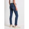 Comfort-fit-Jeans STREET ONE, Damen, Gr. 25, Länge 28, blau (mid blau random washed), Jeans, 79% Baumwolle, 15% Polyester, 4% Elastomultiester, 2% Elasthan, unifarben, casual, normal, Jeans, Middle Waist