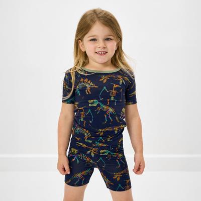 Fossil Quest Two-Piece Short Sleeve & Shorts Pajama Set - 2T