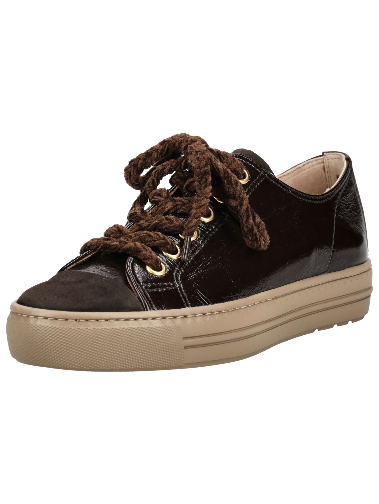 Sneaker PAUL GREEN "Paul Green Sneaker Leder", Damen, Gr. 40, braun, Leder, Casual, Schuhe