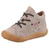 Lauflernschuh PEPINO BY RICOSTA "Kally", Kinder, Gr. 26, kiesfarben leopard, Leder, animal-print, bestickt, casual, Schuhe, Babyschuh, Pre Walker mit Stickerei, Größenschablone zum Download
