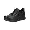 Sneaker ARA "Ara Sneaker Leder", Damen, Gr. 43, schwarz (schwarz, schwarz), Leder, casual, Schuhe