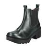 Stiefelette FLY LONDON "Fly London Stiefelette Leder/Textil", Damen, Gr. 38, blau (petrol), Leder, Textil, casual, Schuhe