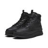 Stiefel PUMA "Mayra Sneakers Damen", Gr. 38, schwarz (schwarz strong gray), Obermaterial: Kuhleder, Textil; Futter: Textil; Innensohle: Textil; Laufsohle: Gummi, Schuhe