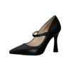 Pumps NERO GIARDINI "Nero Giardini Pumps Leder", Damen, Gr. 37, schwarz, Leder, casual, Schuhe