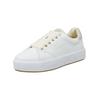 Plateausneaker GANT "Gant Sneaker Leder", Damen, Gr. 41, weiß, Leder, casual, Schuhe