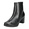 Stiefelette GABOR COMFORT "Gabor Comfort Stiefelette Nappaleder", Damen, Gr. 39, schwarz, Nappaleder, casual, Schuhe