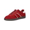 Sneaker TAMARIS "Tamaris Sneaker Veloursleder/Synthetik", Damen, Gr. 41, rot (merlot), Veloursleder, Synthetik, casual, Schuhe
