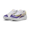 Sneaker PUMA "All-Pro NITRO™ LA Basketballschuhe Erwachsene", Gr. 43, team violet pelé gelb lila, Obermaterial: Synthetik, Textil; Futter: Textil; Innensohle: Textil; Laufsohle: Gummi, Schuhe