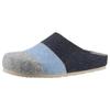 Clog ANISTON SHOES "Panal", Damen, Gr. 41, blau (blau, grau meliert), Textil, gestreift, klassisch, Schuhe, Hausschuh, Homeslipper in Patchwork-Optik