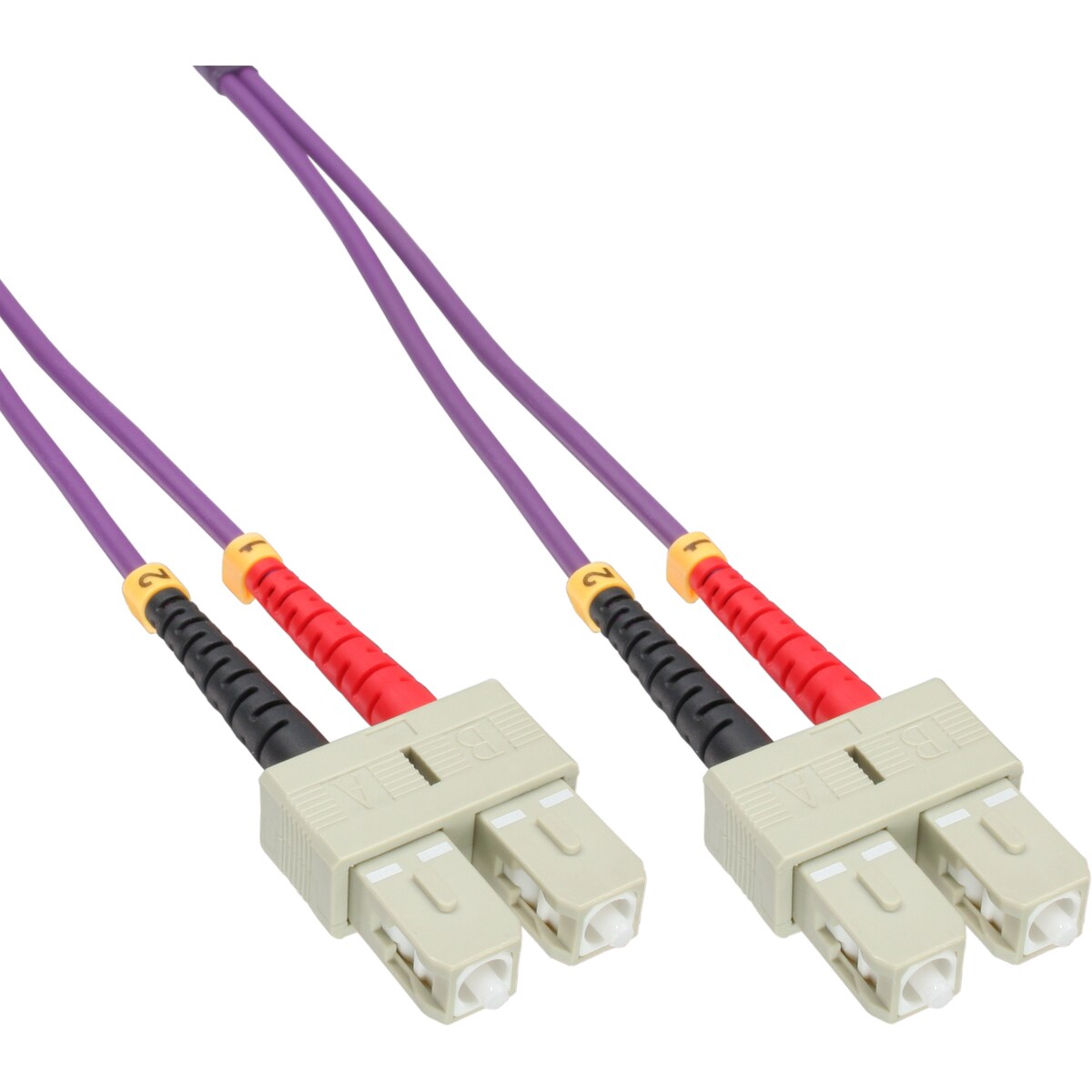 InLine® LWL Duplex Kabel, SC/SC, 50/125µm, OM4, 25m Image