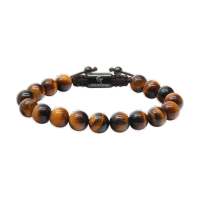 GT Collection Armband 'Single-Bead' brown Braun Herren Image