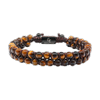 GT Collection Armband 'Double-Bead' brown Braun Herren