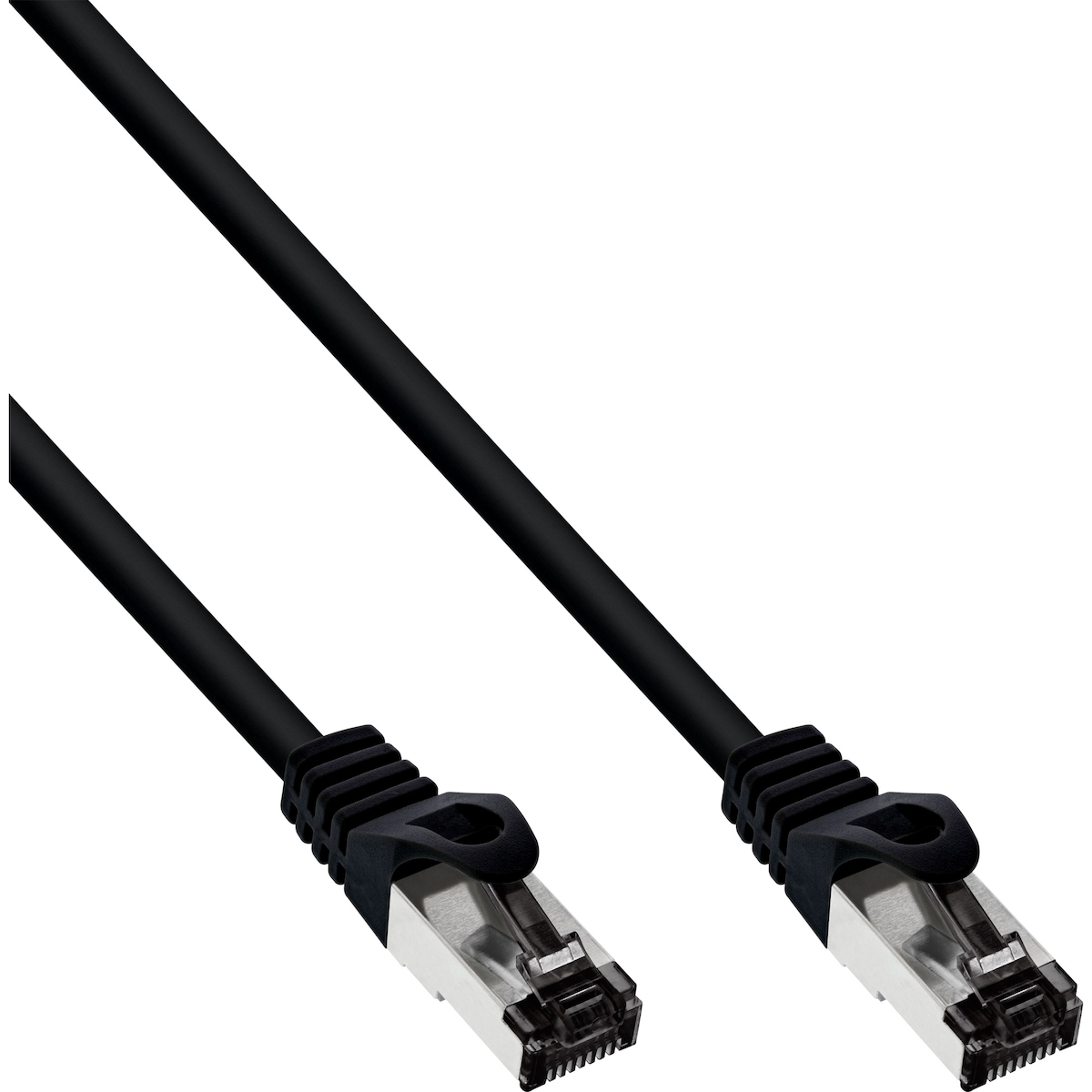 InLine® Patchkabel, S/FTP (PiMf), Cat.8.1, 2000MHz, halogenfrei, schwarz, 10m Image