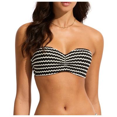 Seafolly - Women's Mesh Effect Bustier Bandeau - Bikini-Top Gr 44 orange Image