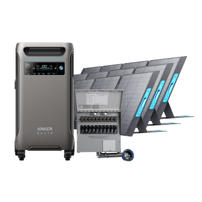 Anker SOLIX F3800 + Home Backup Kit + 3Ã— 400W Solar Panels