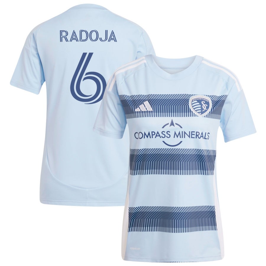 Nemanja Radoja Women's adidas Light Blue Sporting Kansas City 2025 One KC Replica Custom Jersey