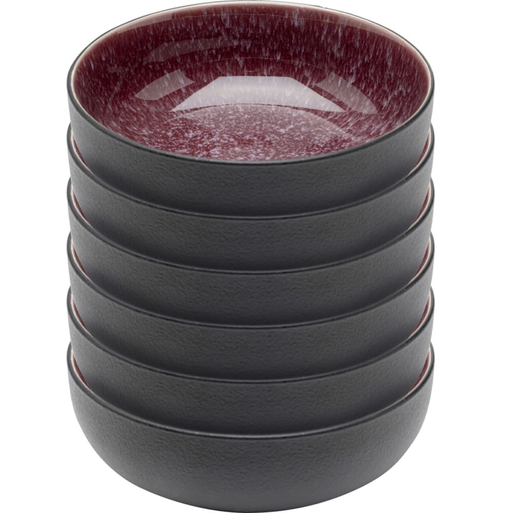 Bol en grès violet - Lot de 6