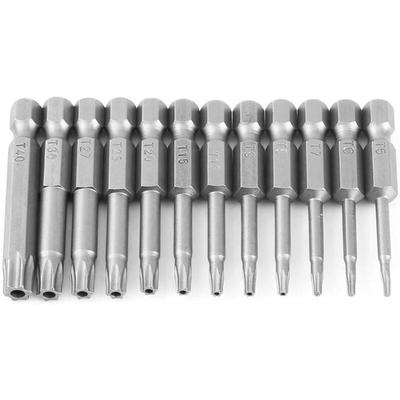 12-teiliger 1/4 Innensechskant-Torx-Schraubendrehersatz mit Sechskantgriff Image